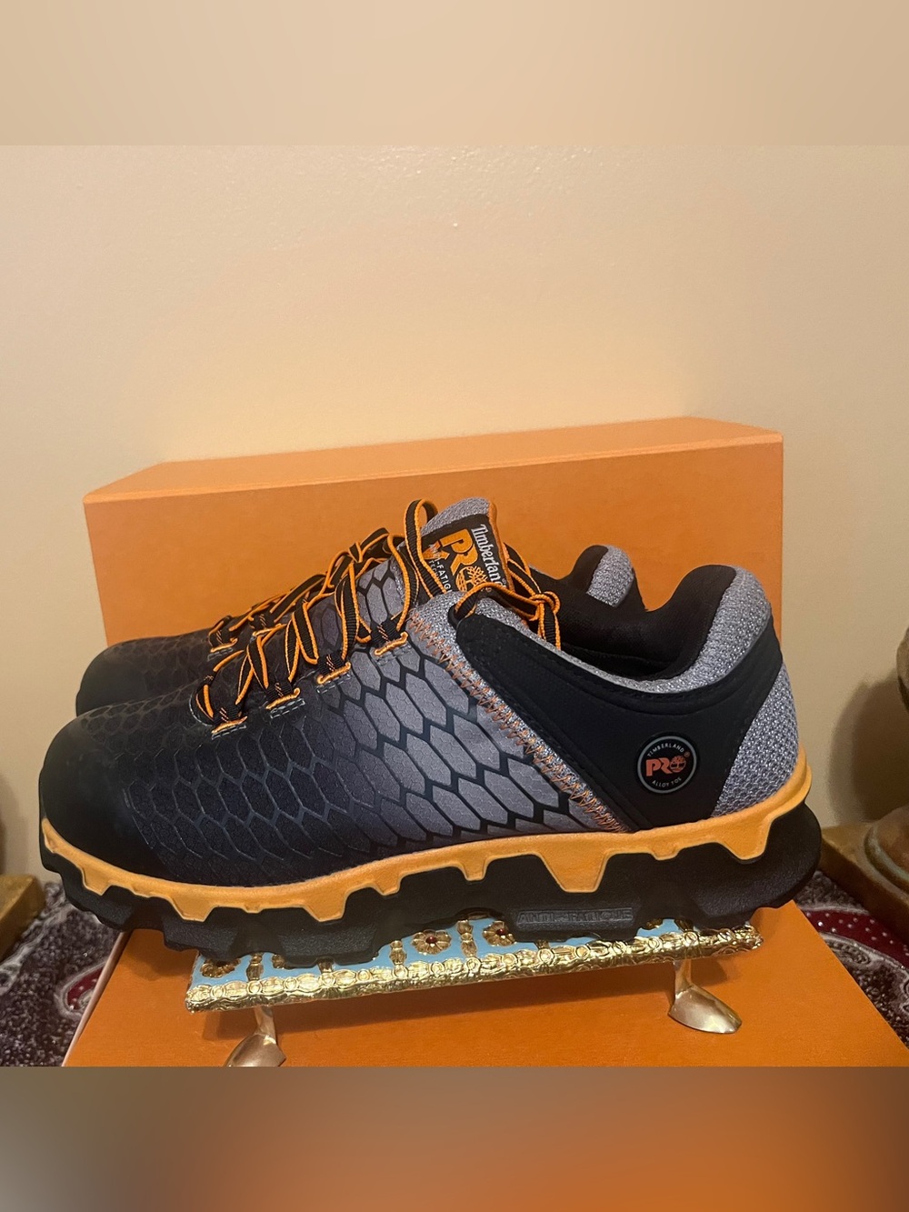 Men's Timberland PRO® Powertrain Sport Alloy Toe Work Sneaker- size 9.5W